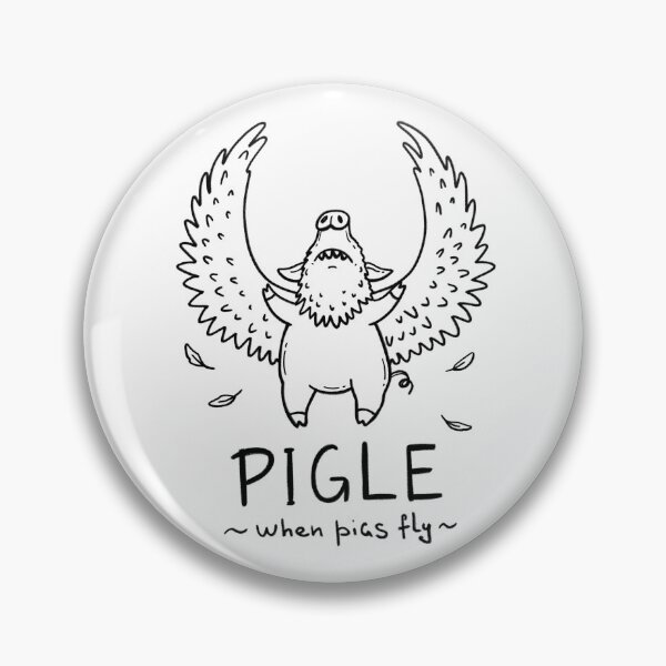 Item preview, Pigle | Minimal Line Art T-Shirt | Funny Flying Pig Eagle Drawing designed and sold by Aida Drogan.