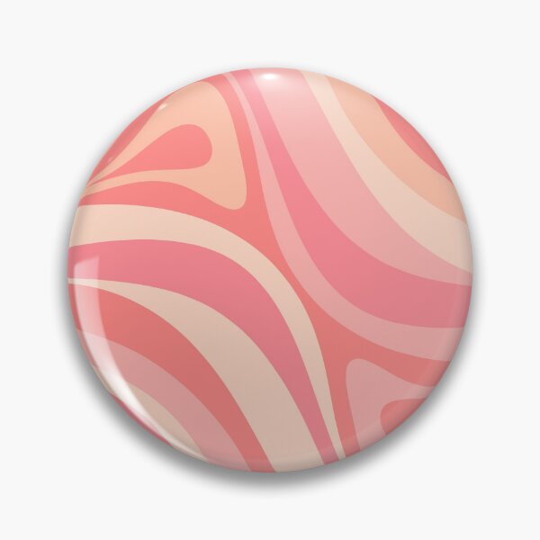 Item preview, Groovy Retro Modern Abstract New Groove Swirl Pattern in Blush Pink Tones designed and sold by kierkegaard.