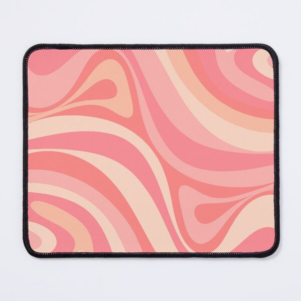 Item preview, Groovy Retro Modern Abstract New Groove Swirl Pattern in Blush Pink Tones designed and sold by kierkegaard.