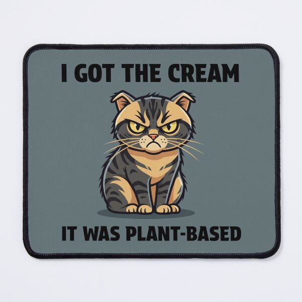 Item preview, Funny Grumpy Cat That Got the Plant-Based Cream designed and sold by Horningamere.