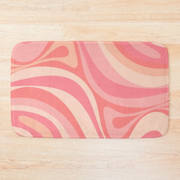 Item preview, Groovy Retro Modern Abstract New Groove Swirl Pattern in Blush Pink Tones designed and sold by kierkegaard.