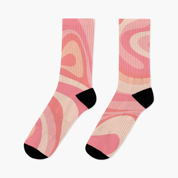 Item preview, Groovy Retro Modern Abstract New Groove Swirl Pattern in Blush Pink Tones designed and sold by kierkegaard.