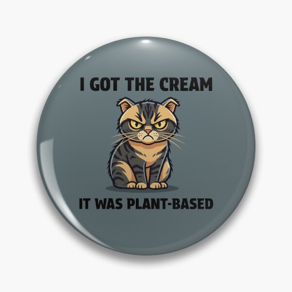 Item preview, Funny Grumpy Cat That Got the Plant-Based Cream designed and sold by Horningamere.