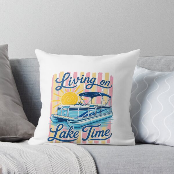Item preview, Living On Lake Time Lake Life Pontoon Boating Vacation designed and sold by FormalDehyena.