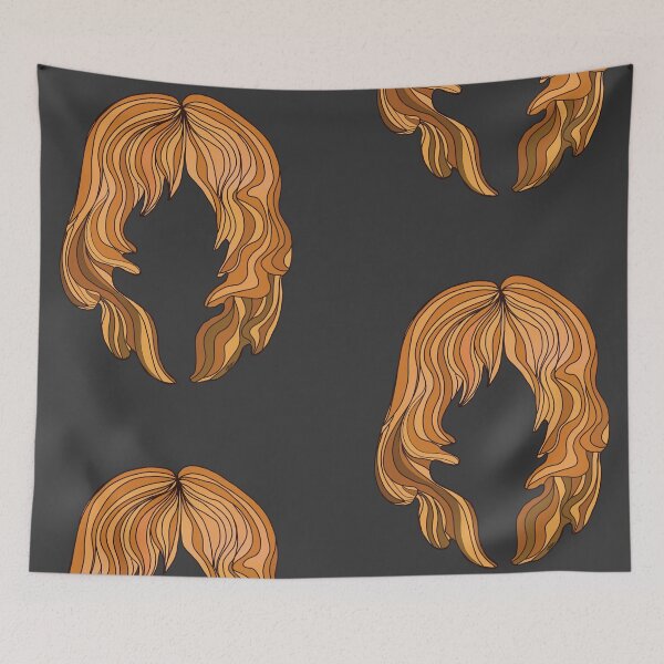 Item preview, Retro Wavy Hair Groovy Earthy Silhouette designed and sold by Karin Taylor.
