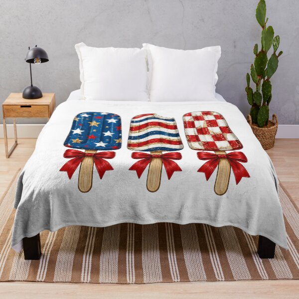 Item preview, Patriotic Popsicle Trio T-Shirt – Cute 4th of July American Summer Tee designed and sold by All1style.