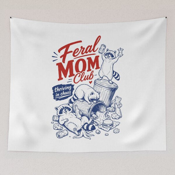 Item preview, Feral Mom Club - Funny Mother's Day Raccoon Mom Birthday Gift designed and sold by gunaone-design.