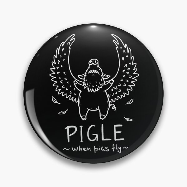 Item preview, Pigle | White Line Art Graphic Tee | Flying Pig Eagle Humor Design designed and sold by Aida Drogan.