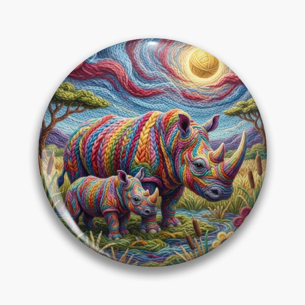 Item preview, Yarn Rhino and Yarn Calf designed and sold by Tridentulus.
