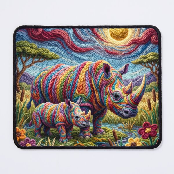 Item preview, Yarn Rhino and Yarn Calf designed and sold by Tridentulus.