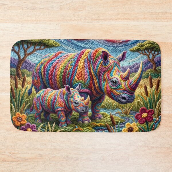 Item preview, Yarn Rhino and Yarn Calf designed and sold by Tridentulus.