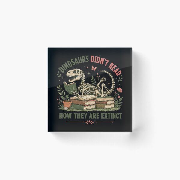 Item preview, Funny Reading Dinosaur Skeleton Book Lover Humor designed and sold by bosamji.