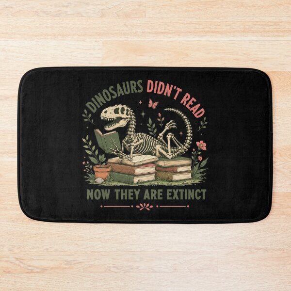 Item preview, Funny Reading Dinosaur Skeleton Book Lover Humor designed and sold by bosamji.