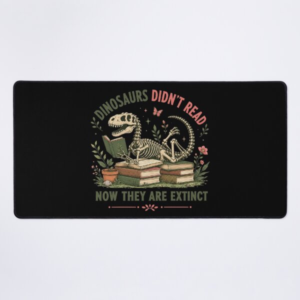 Item preview, Funny Reading Dinosaur Skeleton Book Lover Humor designed and sold by bosamji.