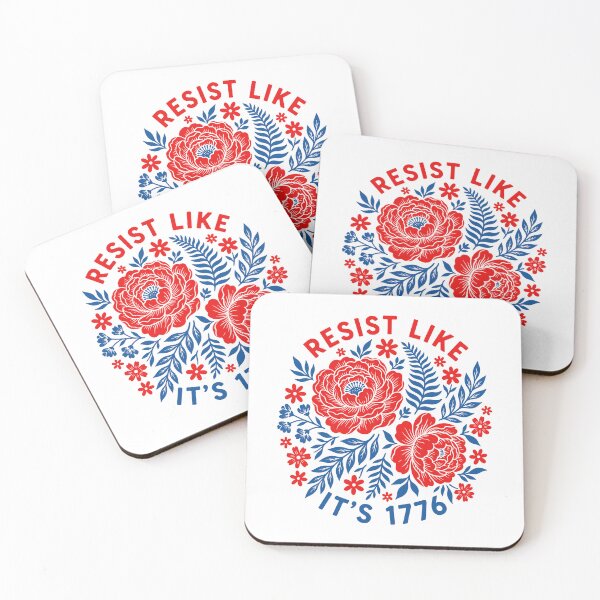 Item preview, Resist Like 1776 - Patriotic Feminist Floral Empowerment designed and sold by gunaone-design.