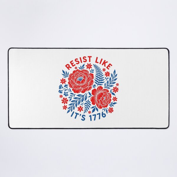 Item preview, Resist Like 1776 - Patriotic Feminist Floral Empowerment designed and sold by gunaone-design.