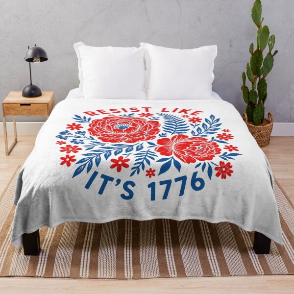 Item preview, Resist Like 1776 - Patriotic Feminist Floral Empowerment designed and sold by gunaone-design.