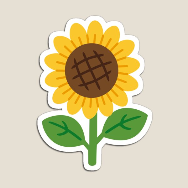 Item preview, Dibujo animado de una alegre flor de girasol amarilla designed and sold by Anne97s.