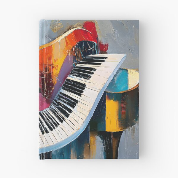 Item preview, Piano in a Symphony of Color - Abstract Shapes and Vibrant Hues in Dynamic Musical Motion designed and sold by OlfactoART Studio.