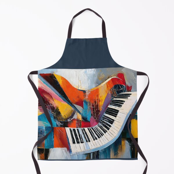 Item preview, Piano in a Symphony of Color - Abstract Shapes and Vibrant Hues in Dynamic Musical Motion designed and sold by OlfactoART Studio.