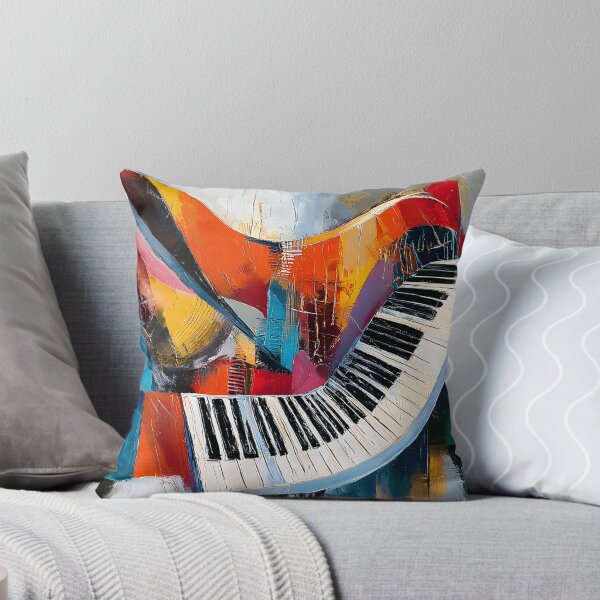 Item preview, Piano in a Symphony of Color - Abstract Shapes and Vibrant Hues in Dynamic Musical Motion designed and sold by OlfactoART Studio.