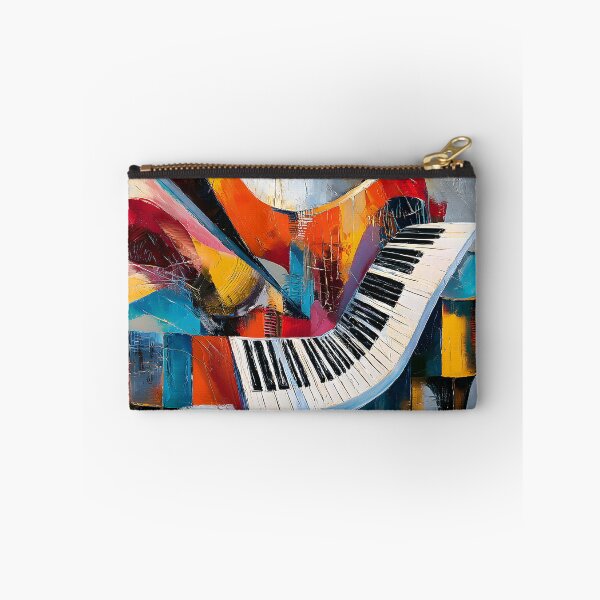 Item preview, Piano in a Symphony of Color - Abstract Shapes and Vibrant Hues in Dynamic Musical Motion designed and sold by OlfactoART Studio.