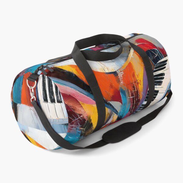 Item preview, Piano in a Symphony of Color - Abstract Shapes and Vibrant Hues in Dynamic Musical Motion designed and sold by OlfactoART Studio.