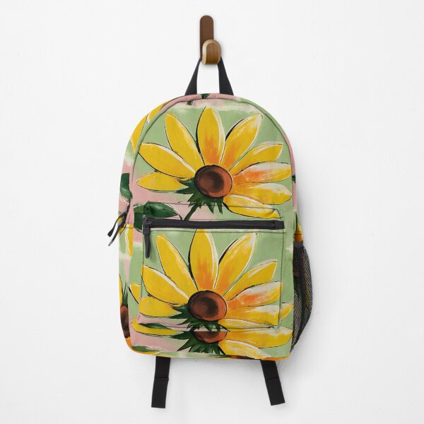 Item preview, Golden Sunflower Glow - Bright Petals and Expressive Brushstrokes Against a Soft Pastel Dream designed and sold by OlfactoART Studio.