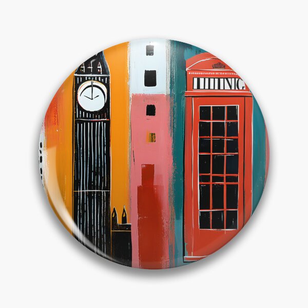 Item preview, London in Bold Color - Red Bus Big Ben and Telephone Booth in a Vibrant Urban Celebration designed and sold by OlfactoART Studio.