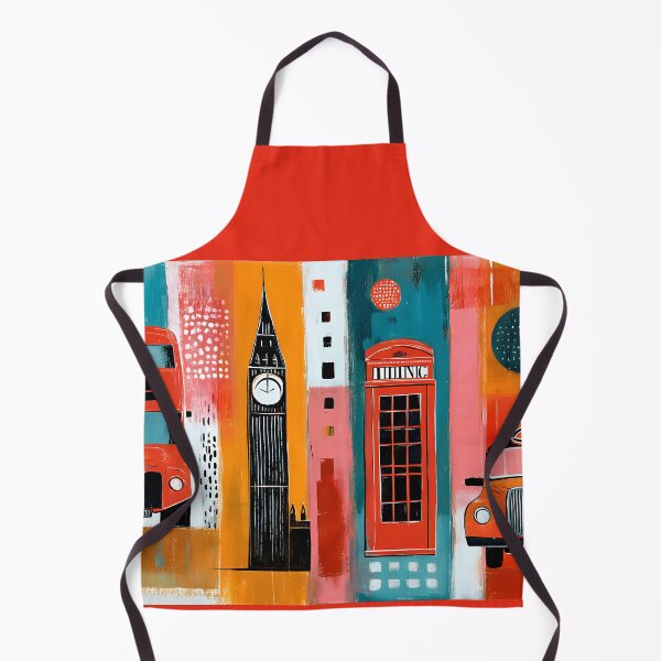 Item preview, London in Bold Color - Red Bus Big Ben and Telephone Booth in a Vibrant Urban Celebration designed and sold by OlfactoART Studio.