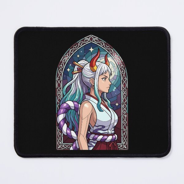 Item preview, Yamato One Piece Oni Warrior Stained Glass Portrait designed and sold by mildaclairmo.