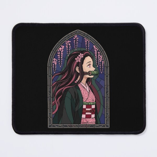 Item preview, Nezuko Kamado Demon Slayer Wisteria Night Stained Glass designed and sold by mildaclairmo.