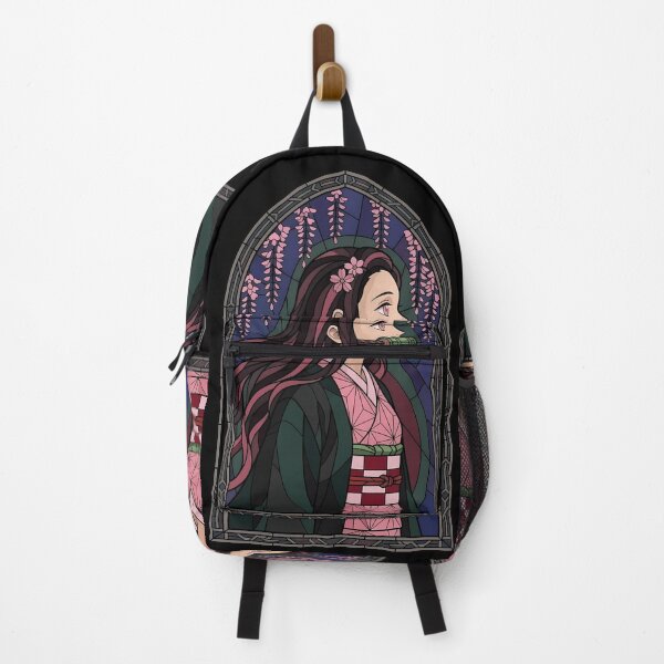 Item preview, Nezuko Kamado Demon Slayer Wisteria Night Stained Glass designed and sold by mildaclairmo.
