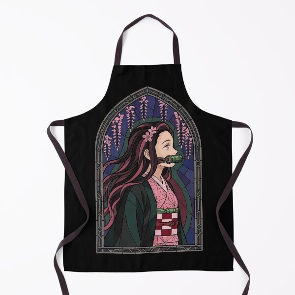 Item preview, Nezuko Kamado Demon Slayer Wisteria Night Stained Glass designed and sold by mildaclairmo.