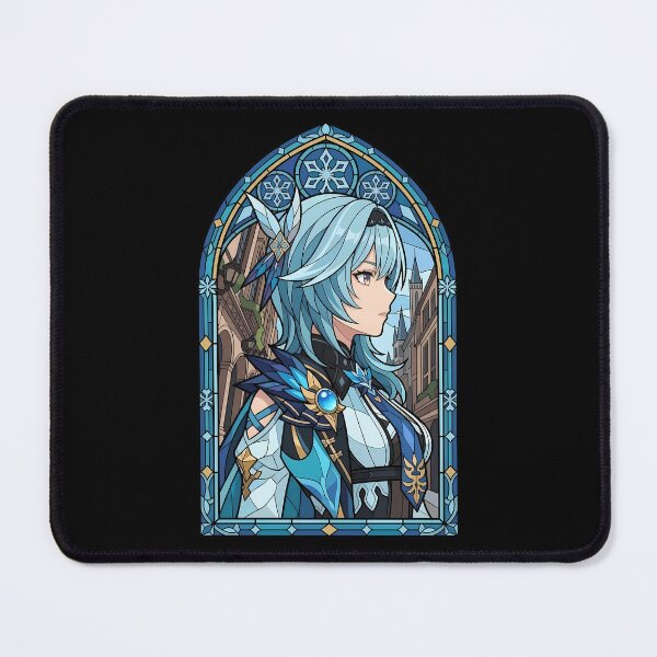 Item preview, Eula Genshin Impact City Stained Glass Portrait designed and sold by mildaclairmo.