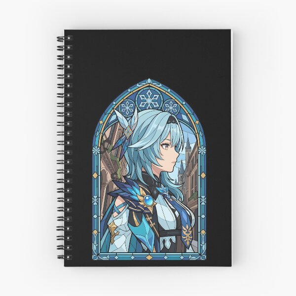 Item preview, Eula Genshin Impact City Stained Glass Portrait designed and sold by mildaclairmo.