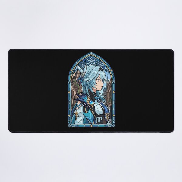Item preview, Eula Genshin Impact City Stained Glass Portrait designed and sold by mildaclairmo.