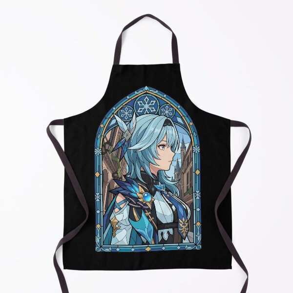 Item preview, Eula Genshin Impact City Stained Glass Portrait designed and sold by mildaclairmo.