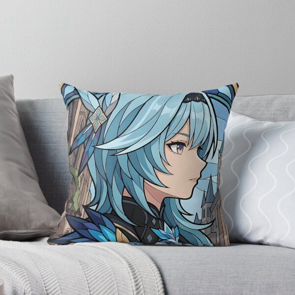 Item preview, Eula Genshin Impact City Stained Glass Portrait designed and sold by mildaclairmo.
