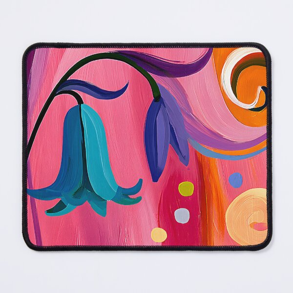 Item preview, Bluebells in a Swirl of Color - Vibrant Floral Abstraction Filled with Movement and Light designed and sold by OlfactoART Studio.