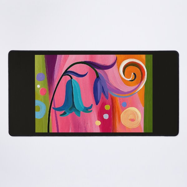 Item preview, Bluebells in a Swirl of Color - Vibrant Floral Abstraction Filled with Movement and Light designed and sold by OlfactoART Studio.