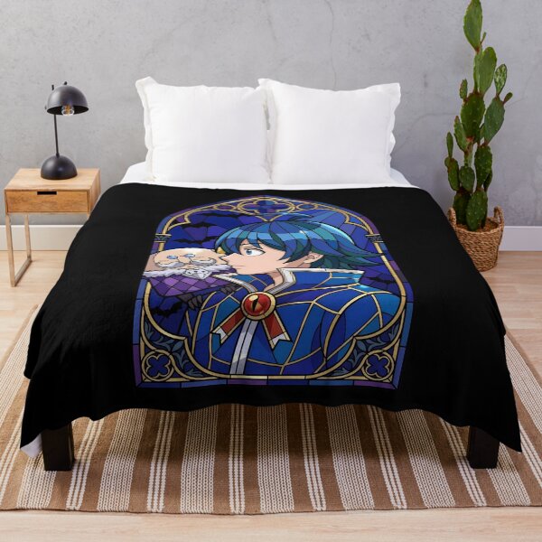 Item preview, Iruma Suzuki Iruma kun Blue Gothic Stained Glass Portrait designed and sold by mildaclairmo.