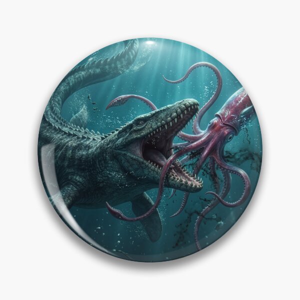 Item preview, Mosasaur Attacks a Giant Squid designed and sold by Tridentulus.