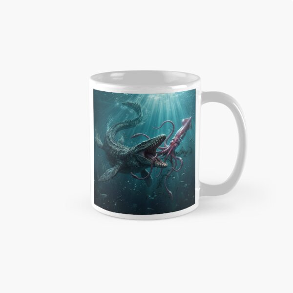 Item preview, Mosasaur Attacks a Giant Squid designed and sold by Tridentulus.