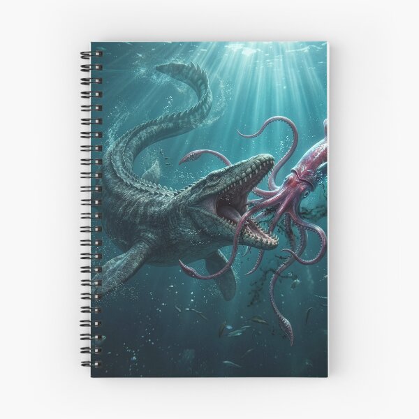 Item preview, Mosasaur Attacks a Giant Squid designed and sold by Tridentulus.