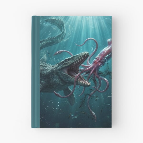 Item preview, Mosasaur Attacks a Giant Squid designed and sold by Tridentulus.