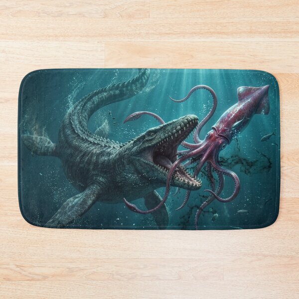 Item preview, Mosasaur Attacks a Giant Squid designed and sold by Tridentulus.