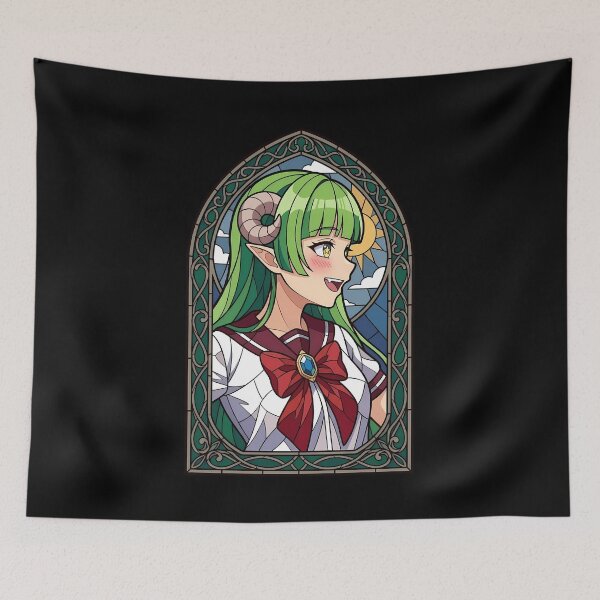 Item preview, Clara Valac Iruma kun Cheerful Demon Girl Stained Glass designed and sold by mildaclairmo.
