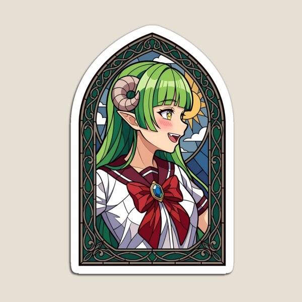 Item preview, Clara Valac Iruma kun Cheerful Demon Girl Stained Glass designed and sold by mildaclairmo.