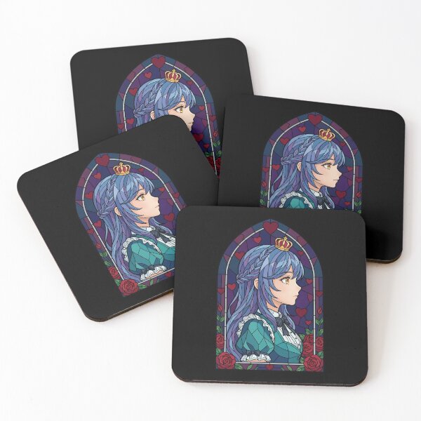 Item preview, Myne Ascendance Bookworm Royal Hearts Stained Glass Portrait designed and sold by mildaclairmo.
